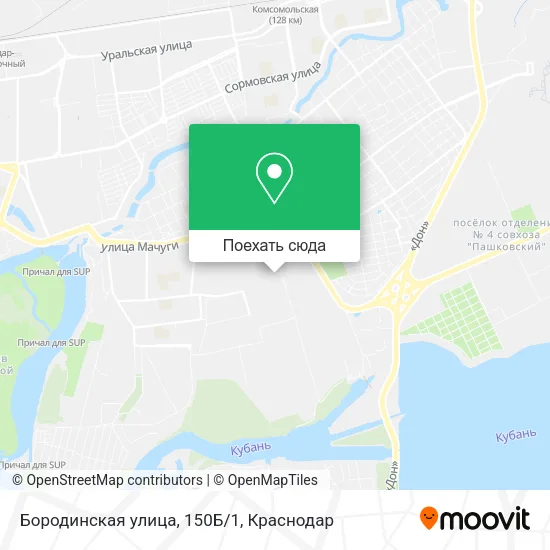 Карта Бородинская улица, 150Б/1
