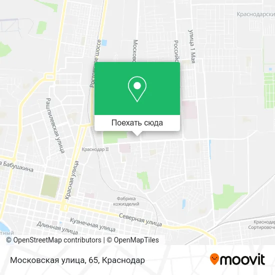 Карта Московская улица, 65