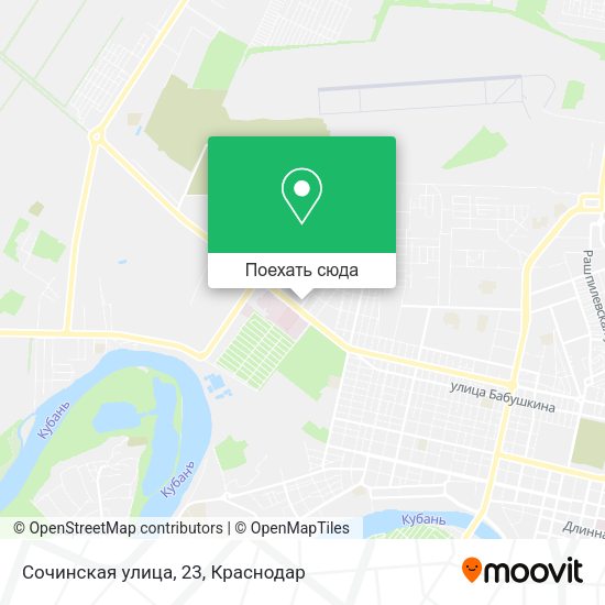 Карта Сочинская улица, 23