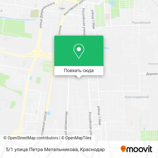 Карта 5/1 улица Петра Метальникова
