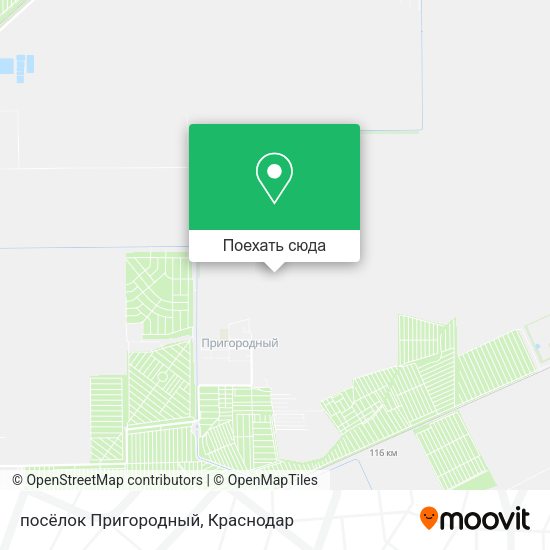 Карта посёлок Пригородный