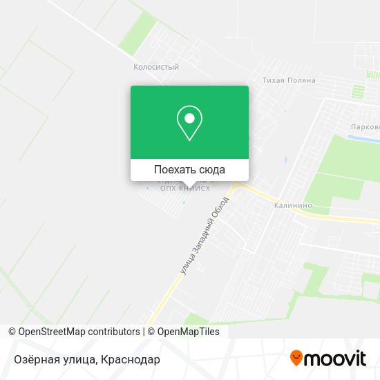 Карта Озёрная улица