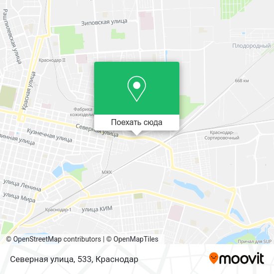 Карта Северная улица, 533