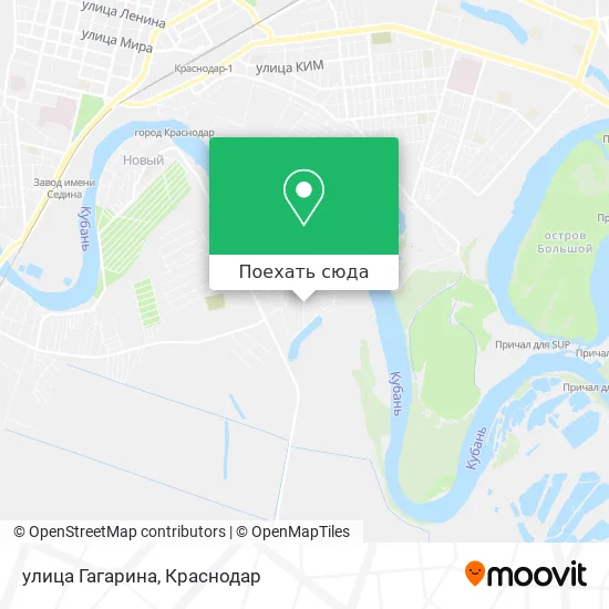 Карта улица Гагарина