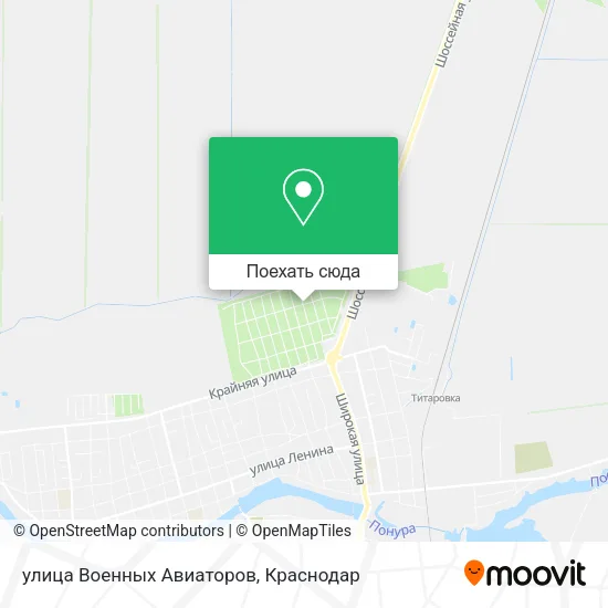 Карта улица Военных Авиаторов