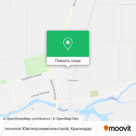 Карта поселок Южгипрониисельстрой