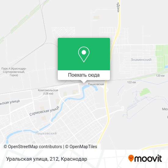 Карта Уральская улица, 212