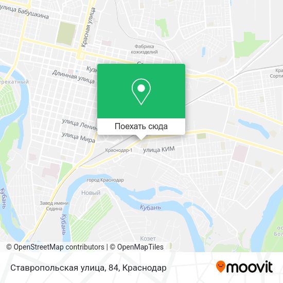 Карта Ставропольская улица, 84