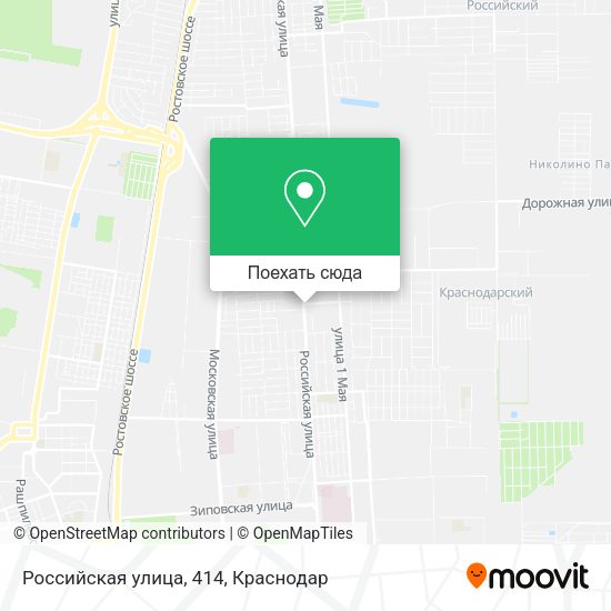 Карта Российская улица, 414