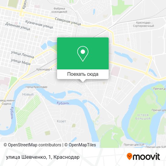 Карта улица Шевченко, 1