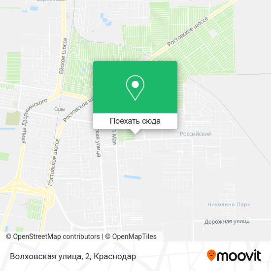 Карта Волховская улица, 2