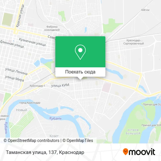 Карта Таманская улица, 137