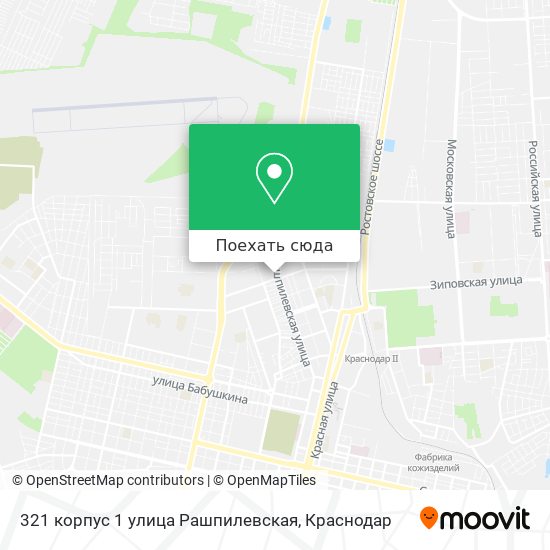 Карта 321 корпус 1 улица Рашпилевская