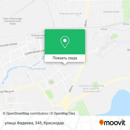 Карта улица Фадеева, 345