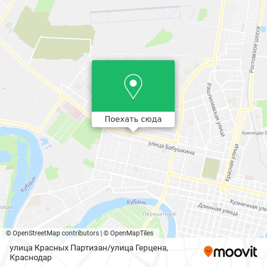 Карта улица Красных Партизан / улица Герцена