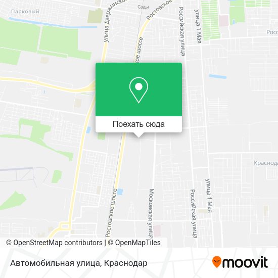 Карта Автомобильная улица