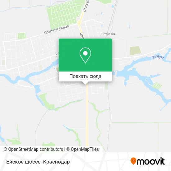 Карта Ейское шоссе