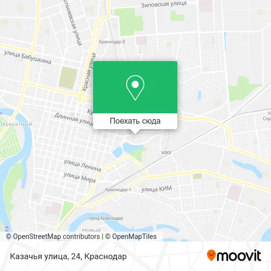 Карта Казачья улица, 24