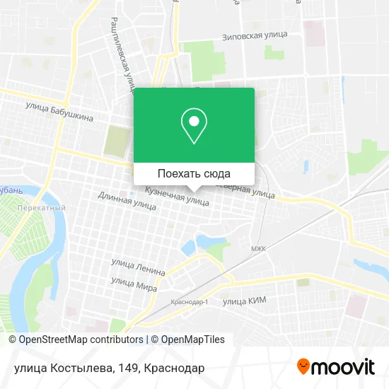 Карта улица Костылева, 149