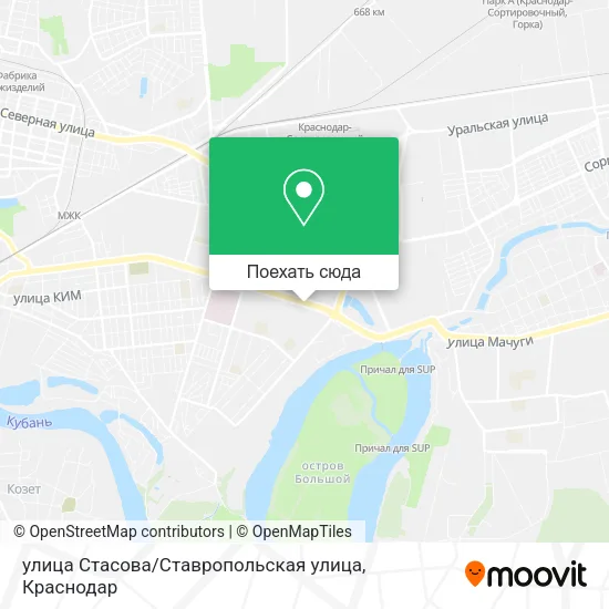 Карта улица Стасова / Ставропольская улица