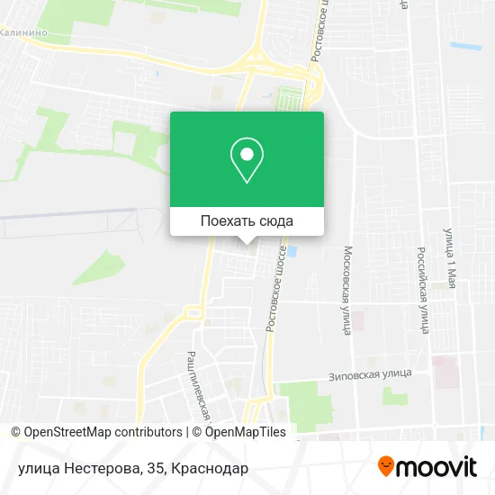 Карта улица Нестерова, 35
