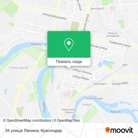 Карта 36 улица Ленина