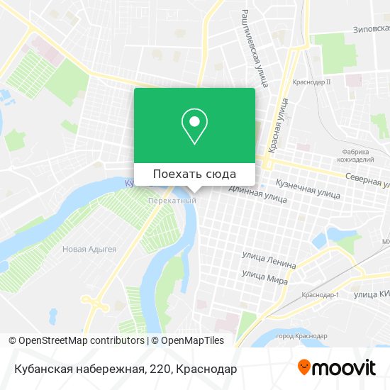 Карта Кубанская набережная, 220