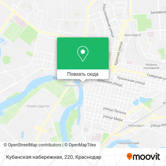 Карта Кубанская набережная, 220