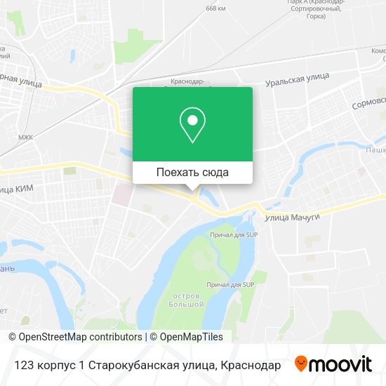 Карта 123 корпус 1 Старокубанская улица