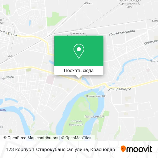 Карта 123 корпус 1 Старокубанская улица