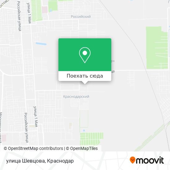 Карта улица Шевцова