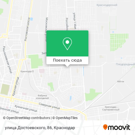 Карта улица Достоевского, 86