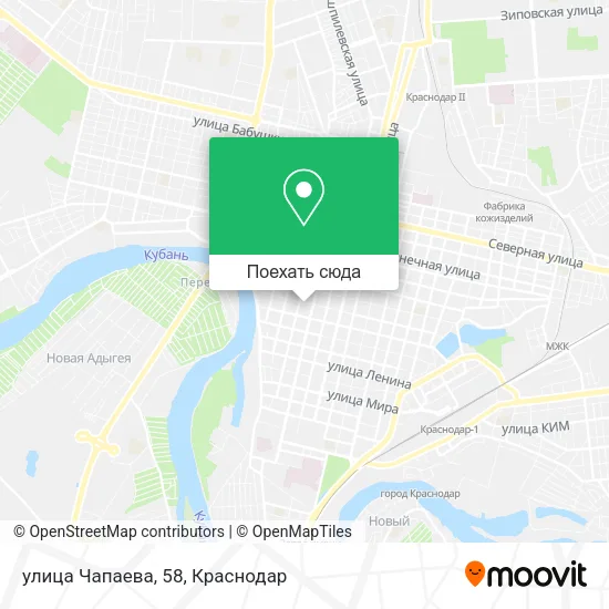Карта улица Чапаева, 58