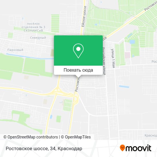 Карта Ростовское шоссе, 34