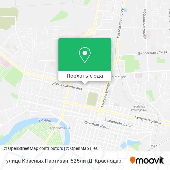 Карта улица Красных Партизан, 525литД