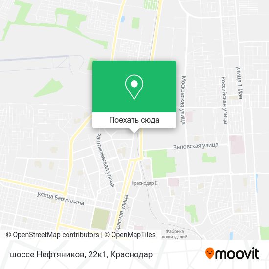 Карта шоссе Нефтяников, 22к1
