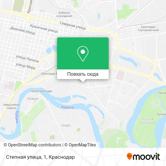 Карта Степная улица, 1