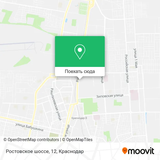 Карта Ростовское шоссе, 12