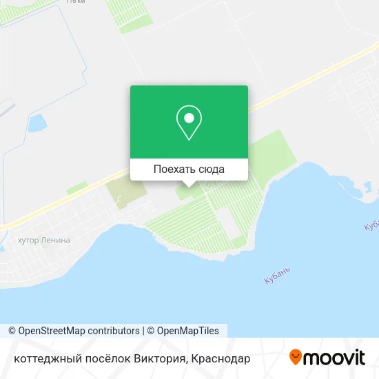 Карта коттеджный посёлок Виктория