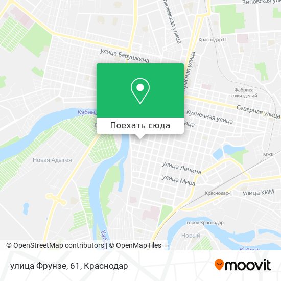 Карта улица Фрунзе, 61