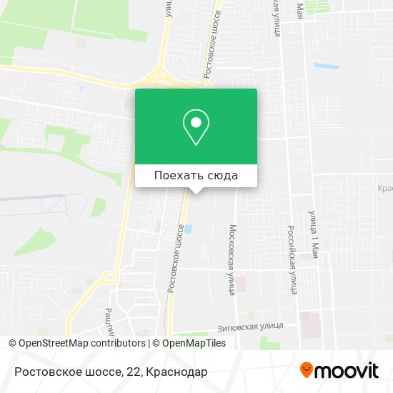 Карта Ростовское шоссе, 22