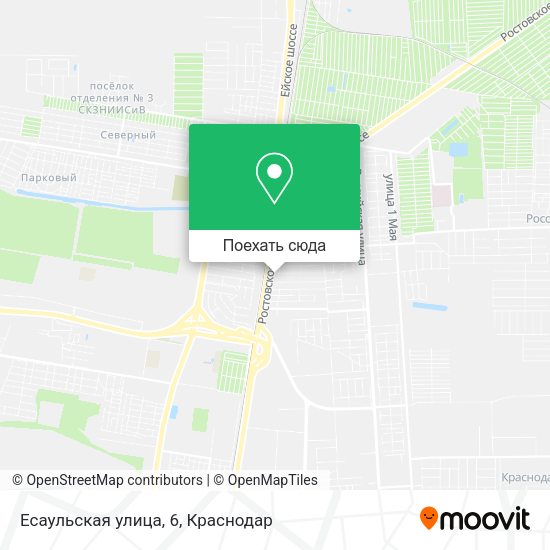 Карта Есаульская улица, 6