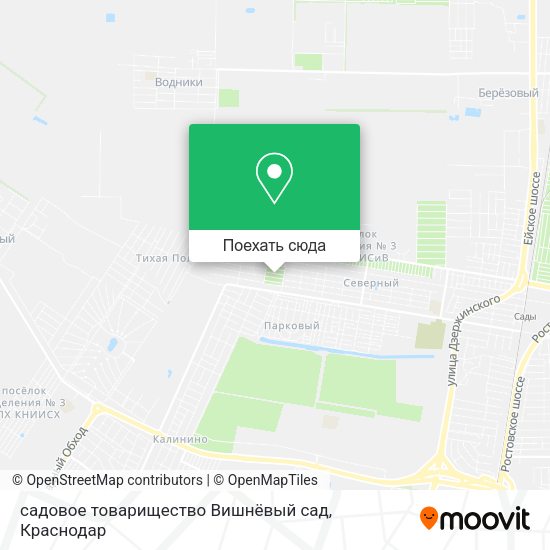 Карта садовое товарищество Вишнёвый сад