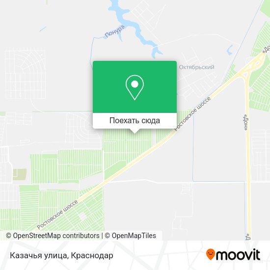 Карта Казачья улица