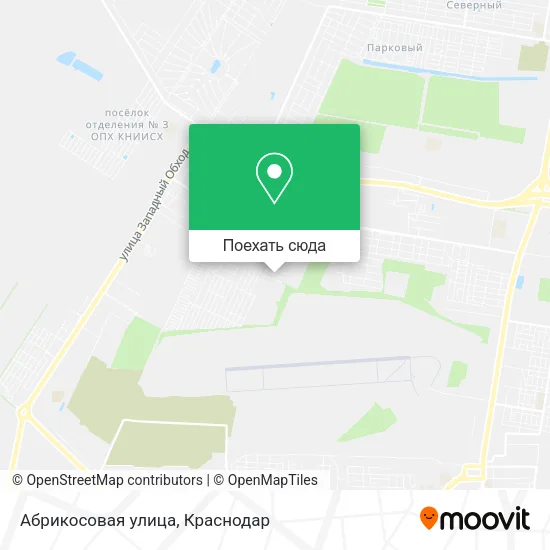 Карта Абрикосовая улица