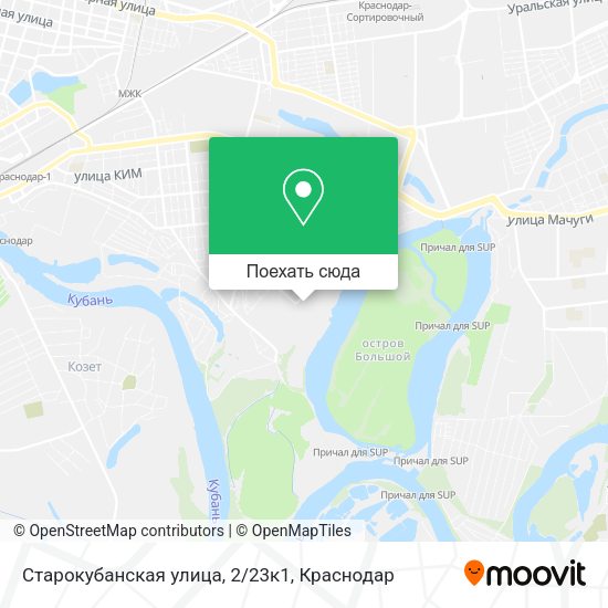 Карта Старокубанская улица, 2/23к1