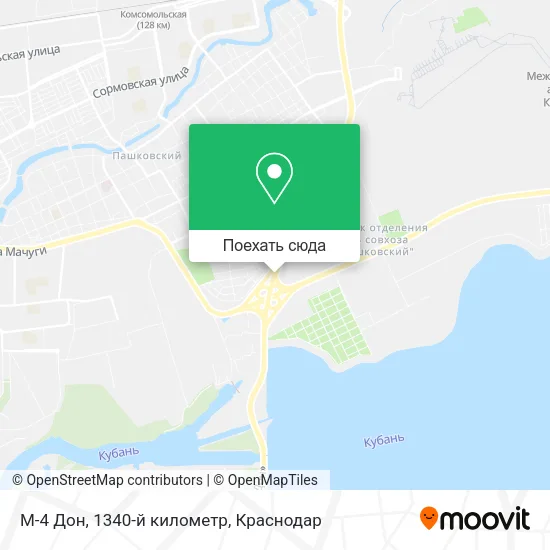 Карта М-4 Дон, 1340-й километр