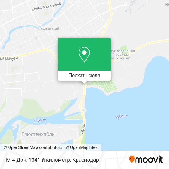 Карта М-4 Дон, 1341-й километр