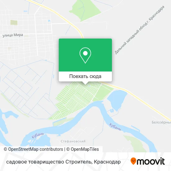 Карта садовое товарищество Строитель