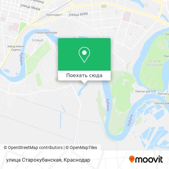 Карта улица Старокубанская